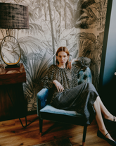 Gonna midi regular fit in lana vergine a quadri grigi - Complete the look | Giemme BrandsCorporate