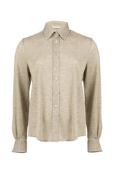 Grey jersey shirt with gold lurex - New In Le Sarte Pettegole | Giemme BrandsCorporate