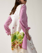 Pantaloni regular fit in pura seta con esclusiva stampa sui toni del verde - Verde | Giemme BrandsCorporate