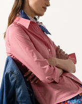 Camicia regular fit in cotone elasticizzato con motivo vichy rosso - Rosso | Giemme BrandsCorporate