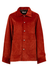 Über Jacke aus reinem Baumwollsamt rot - Tintoria Mattei New In | Giemme BrandsCorporate