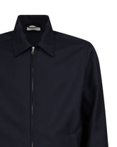 Regular Fit Bomberjacke aus blauer reiner Schurwolle - Blau | Giemme BrandsCorporate