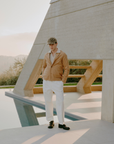 Maglione comfort fit con scollo polo in lana e lana d'alpaca beige - Tintoria Mattei | Giemme BrandsCorporate