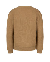 Comfort fit cardigan in hazelnut wool and Alpaca wool - Hazelnut | Giemme BrandsCorporate