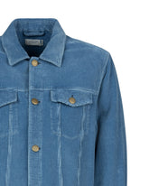 Over jacket with double pocket in pure cotton light denim - Light denim | Giemme BrandsCorporate