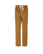 Pantaloni regular fit in velluto a coste di puro cotone ocra - Complete the look | Giemme BrandsCorporate