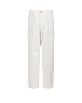 Pantaloni wide leg in velluto a coste di puro cotone bianco - Complete the look | Giemme BrandsCorporate