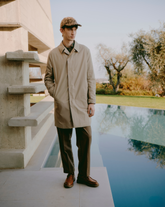 Over-Fit-Stepptrench aus Baumwolle und Polyester in Beige - Herren Overshirt | Giemme BrandsCorporate