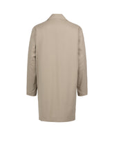 Over-Fit-Stepptrench aus Baumwolle und Polyester in Beige - Beige | Giemme BrandsCorporate