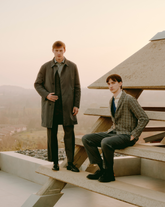 Over fit padded trench coat in grey cotton and polyester - Men's Shirts and Overshirt Jackets | Giemme BrandsCorporate