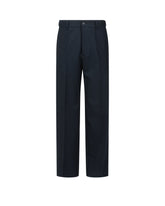 Wide leg trousers in blue stretch virgin wool - New in Tintoria Mattei | Giemme BrandsCorporate