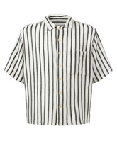 Camicia over fit a mezza manica con collo italiano in maglia di poliestere e cotone - Tintoria Mattei - New in | Giemme BrandsCorporate