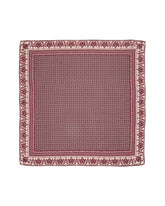 Bandana in pure silk twill with an exclusive green geometric print - Woman collection | Giemme BrandsCorporate