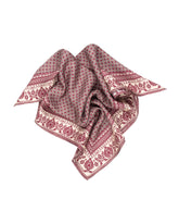 Bandana aus reinem Seidentwill mit exklusivem geometrischem Muster in Grüntönen - Grün | Giemme BrandsCorporate